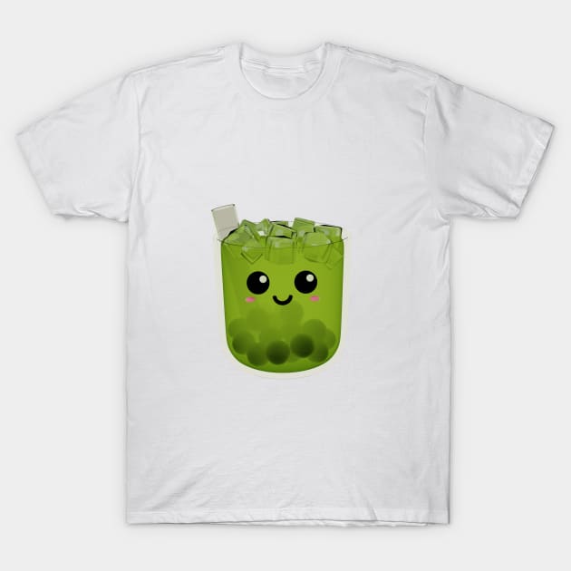 Cute little boba drink with ice! T-Shirt by Pakanese_Art